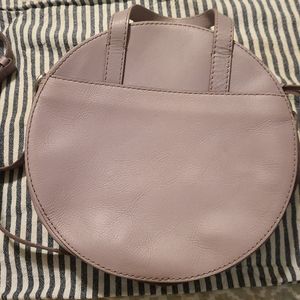 Madewell juno circle purple leather crossbody bag